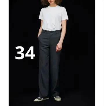 [ 새상품급 ] THE SHINZONE 34 센터 프레스 팬츠