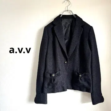a.v.v 아베베 트위드 테일러드 자켓 라메 믹스 사이즈 40
