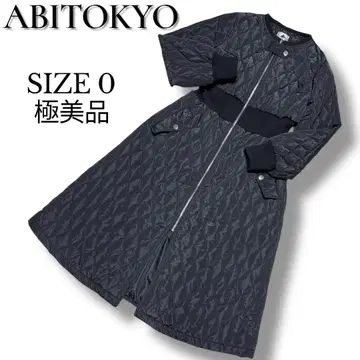 퀼팅 롱 코트 ABITOKYO 블랙 컨디션 최상