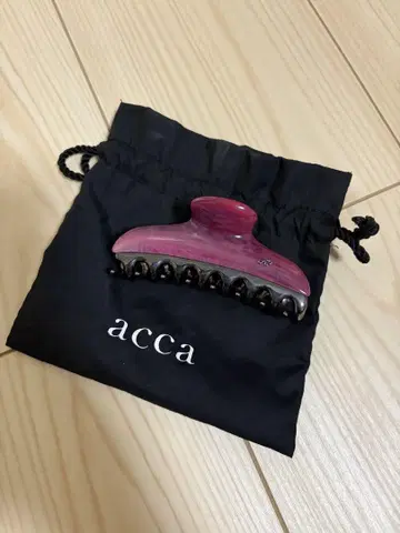 acca 헤어 클립 핑크 수납 봉투 포함