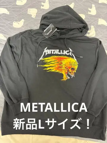 새상품 L! METALLICA 풀오버 후드티 블랙