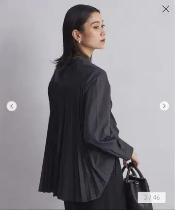 그린 라벨 릴랙싱 백 플리츠 셔츠