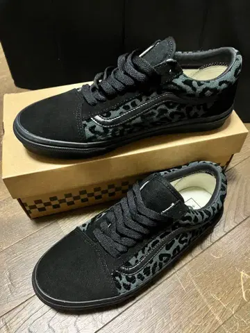 VANS 25cm 올드스쿨 레오파드 블랙