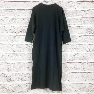 zr213 UNIQLO 블랙 티셔츠 원피스 M