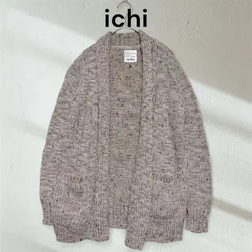 ichi 알파카 모헤어 혼방 오픈 가디건 베이지 계열
