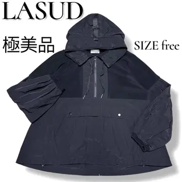 야마다야 LASUD 이소재 하프 지퍼 후드티 미사용품급 컨디션 최상