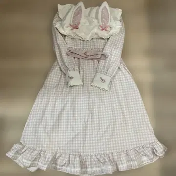 Dear My LOVE 위시 미 멜 핑크 깅엄 체크 원피스