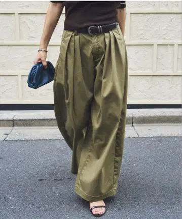 Plage R'IAM Super wide CHINO 팬츠 34