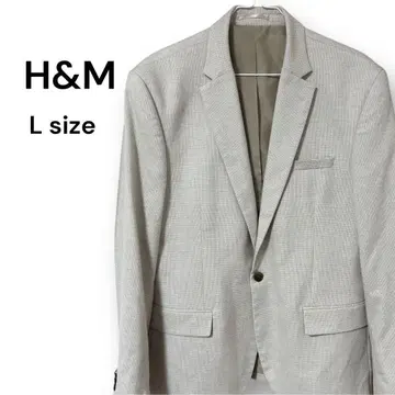 [새상품급] H&M 테일러드 자켓 L 사이즈 그레이 남성용 가을/겨울