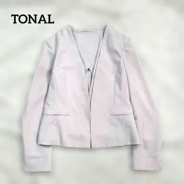 TONAL 토날 노카라 자켓 백 오픈 워셔블 S