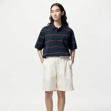 UNIQLO jwanderson 드라이 카노코 보더 피케 셔츠 세트