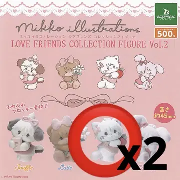 mikko 러브 프렌즈 컬렉션 피규어 2 무스 x 2