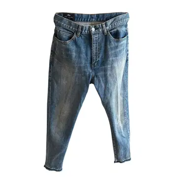 새상품급 TNH JEANS 데님 팬츠 컷오프 스트레치 하이웨스트