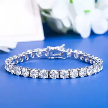 모이사나이트 팔찌 2mm 15cm