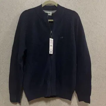 크로커다일 남성용 네이비 집업 가디건