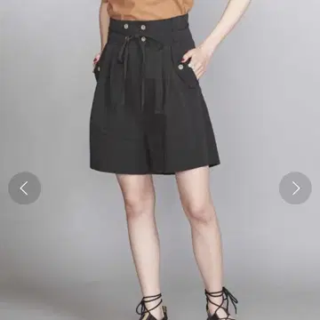 BRISEMY 브리즈미 하프 팬츠 블랙 큐롯