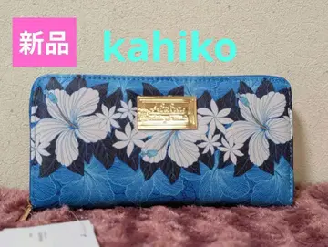 하와이안 장지갑 블루 하이비스커스 kahiko 카히코 [미사용 새상품]