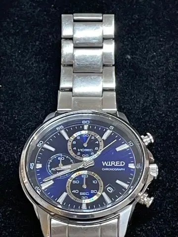 SEIKO WIRED 와이어드 크로노그래프 QZ 블루 다이얼
