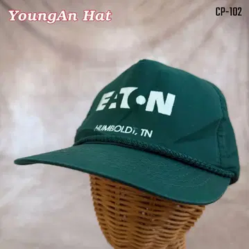 미국 빈티지 의류 vintage 프린트 트래커 캡 그린 스냅백