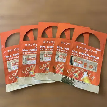Mrs. GREEN APPLE 오리지널 스티커 2장입 5개 미개봉