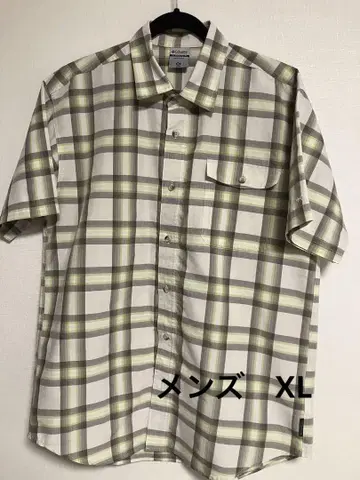 컬럼비아 반팔 셔츠 XL 체크