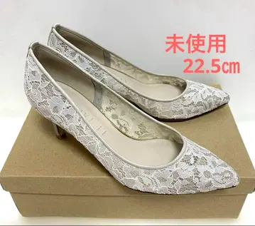 [ 미사용 ] LE TALON 스틸레토 레이스 펌프스 22.5cm