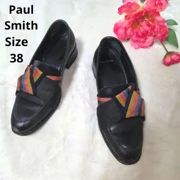 [ 오샤레 Paul Smith ] 블랙 리본 컬러풀 사이즈 38