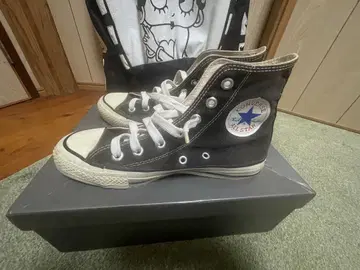 Converse All Star 블랙 하이컷 80s USA