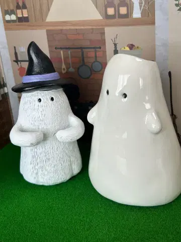 내추럴 키친 할로윈 유령 고스트 장식품 꽃병