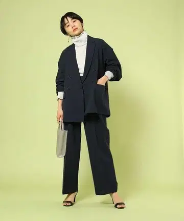 프릭스스토어 린넨 라이크 폴리테크 셋업 네이비 M size