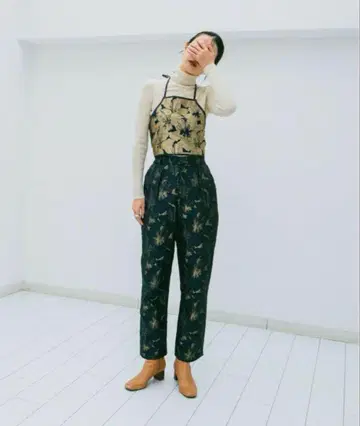 sahara 플라워 자카드 셋업