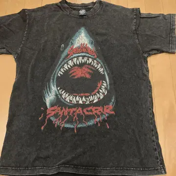 산타크루즈 샤크 빈티지 가공 T셔츠 M