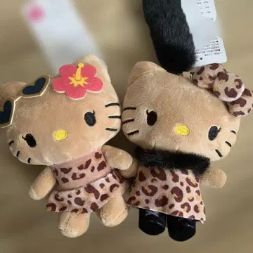헬로키티 일광화상 키티 레오파드 무늬 마스코트 참 산리오 아베일