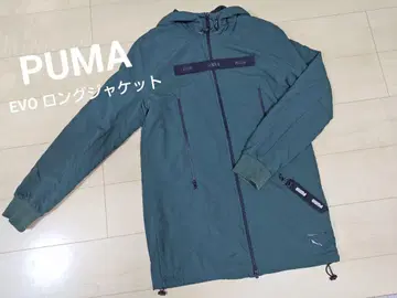 [ 구제 의류 ] PUMA EVO 롱 자켓 남성용 M 그린/속기모 아우터