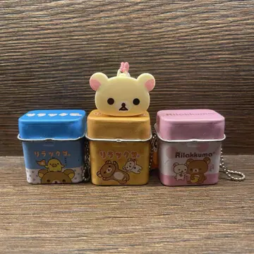 리락쿠마 미니 틴 케이스 스트랩