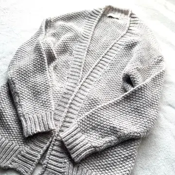 B:MING by BEAMS 로우 게이지 가디건 굵게 짠 알파카 혼방