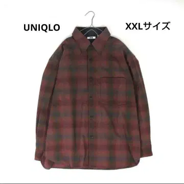 UNIQLO XXL 사이즈 U 헤비 플란넬 오버 사이즈 셔츠 옴브레