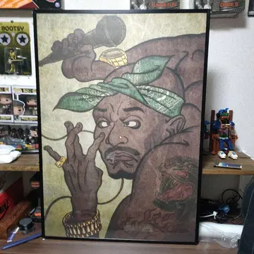 액자 포함! 업바움 applebum 2pac 포스터