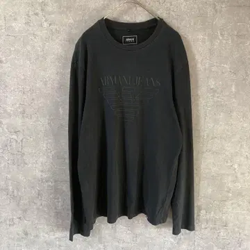 ARMANI 롱T 긴팔 t셔츠 블랙 L 사이즈