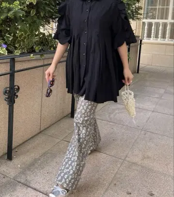 꽃무늬 코튼 팬츠 주메로 S 사이즈
