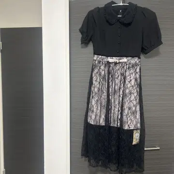 ROJITA 레이스 레이어드 바이컬러 원피스
