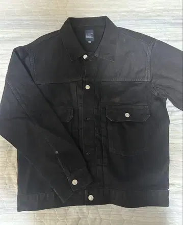 백 넘버 블랙 데님 자켓 XL