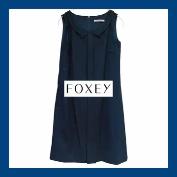 [ 미사용 새상품 ] FOXEY 폭시 네이비 원피스