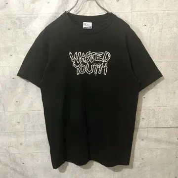 레어 디자인 wasted youth x ploom 티셔츠 블랙