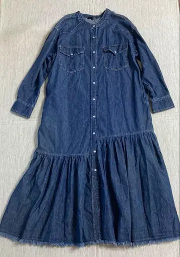 데님 롱 원피스