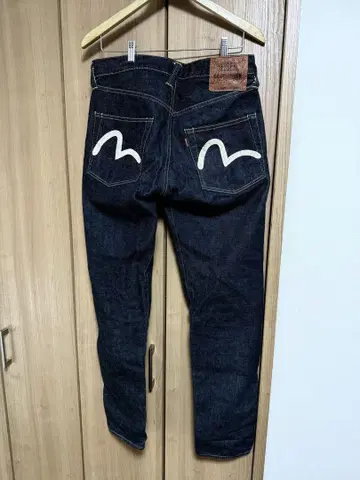 EVISU 에비수 청바지 2000T 호랑이 귀 다크 네이비 새상품급