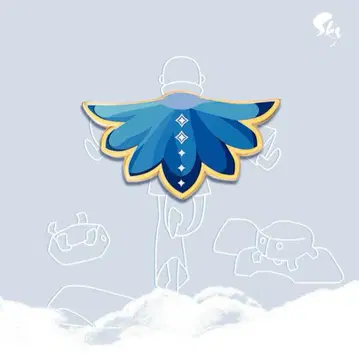 sky 꽃잎 케이프 핀 배지