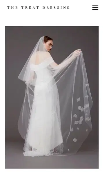 나비가 춤추는 트리트 오리지널 베일 트리트 드레싱 롱 베일