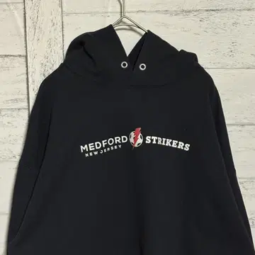 저지 후드티 블랙 MEDFORD STRIKERS 축구 클럽 기업 로고