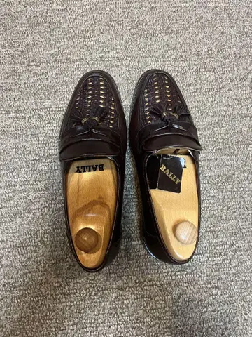 BALLY 다크 브라운 로퍼 신발 키퍼